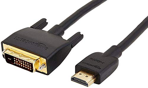 AmazonBasics HDMI to DVI Adapter Cable, Black, 6 Feet, 1-Pack