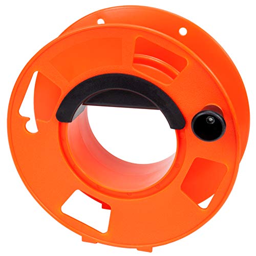 Bayco KW-110 Cord Storage Reel with Center Spin Handle, 100-Feet,Orange