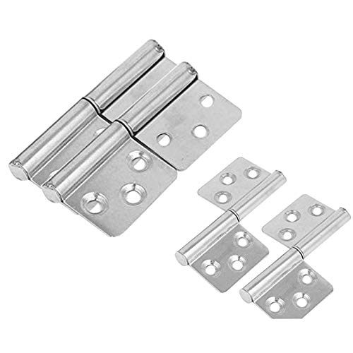LICTOP Two Leaves Flag Hinge Lift Off Detachable Stainless Steel Hinges 3-inch,4 Pcs