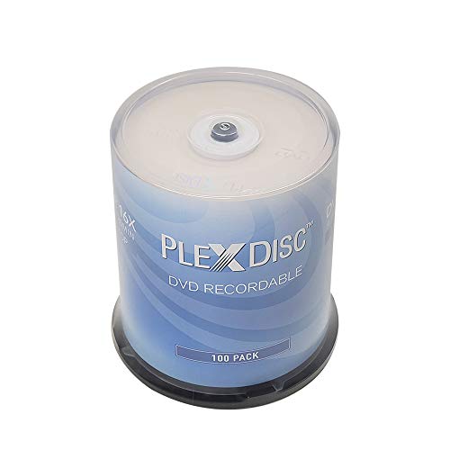 PlexDisc DVD-R 4.7GB 16x Recordable Media Disc - 100 Disc Spindle (FFP) 632-815-BX