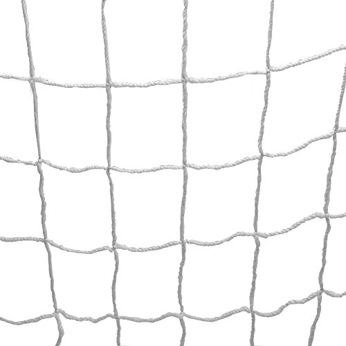 Delaman Football Soccer Net Full Size Sports Replacement Soccer Goal Post Net for Sports Match Training (8X6 FT)