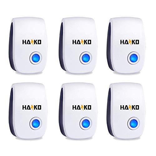 HAZKO Ultrasonic Pest Repellent - Electronic Pest Control - Best Indoor Ultrasonic Pest Repeller - Mice, Bugs, Ants, Insects and Cockroaches Repellent