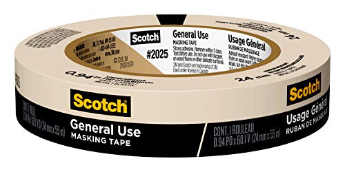 Scotch Greener Masking Tape for Basic Painting, 0.94 in x 60 yd, 2025, 1 Roll