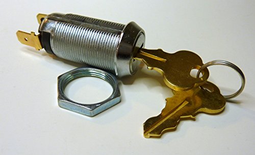 Momentary Switch Lock, Keyed Alike, Key Removable in Off Position, with 2 Keys & Nut
