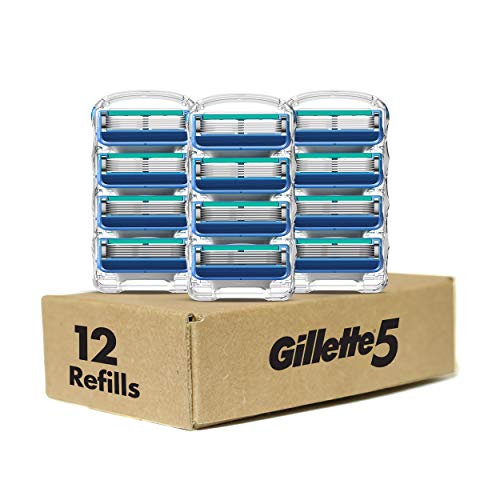 Gillette5 Men's Razor Blade Refills, 12 Count
