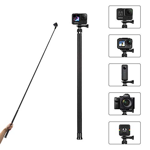 AFAITH 106' Long Carbon Fiber Handheld GoPro Selfie Stick Extendable Pole Monopod for GoPro Hero 9 Hero8 Hero7 Hero 6 Hero 5 Black, DJI OSMO Action Camera, Insta 360 Cam & Other Action Cameras
