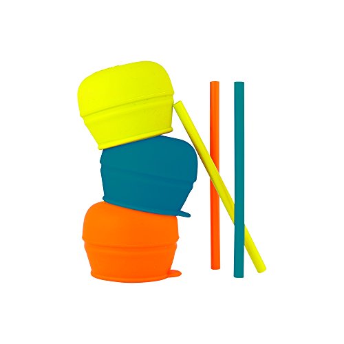 Boon SNUG Straw, Blue/Orange/Green