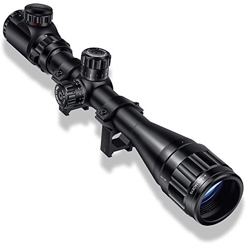 CVLIFE 4-16x44 Tactical Rifle Scope Red and Green Illuminated Built with Locking Turret Sunshade and Scope Mount Included