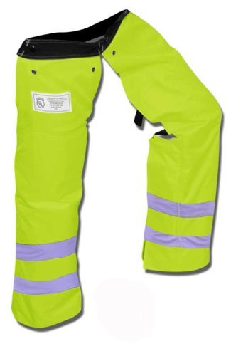 Forester Protective Trimmer Safety Chaps, Safety Green, Large