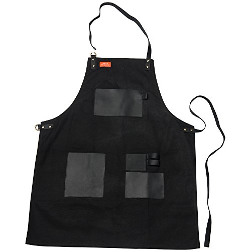 Traeger Grills APP156 Black Canvas and Leather XL Grill Apron, Extra Large
