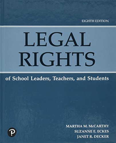 Legal Rights of School Leaders, Teachers, and Students