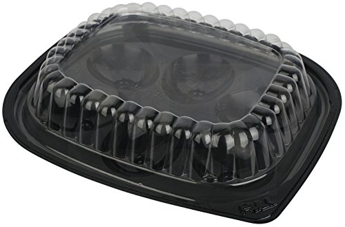 Plastic Deviled Egg Trays With Clear Lid For Six Egg Halves Disposable by MT Products - Made In The USA (Set of 12)