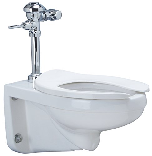 Zurn Z5615.258.00.00.00 1.28 gpf Wall Hung Elongated Toilet System with Top Spud, Diaphragm Manual Flush Valve