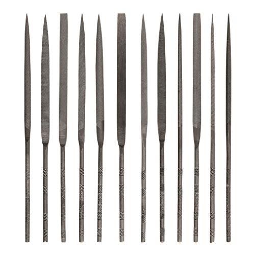 Mercer Industries GNSI62 Swiss Pattern Needle File Set, Medium Cut, 6-1/4', 12-Piece