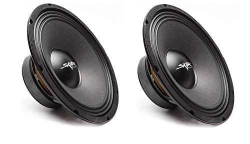 (2) Skar Audio FSX10-8 400-Watt 10-Inch 8 Ohm MID-Range Loudspeakers - 2 Speakers