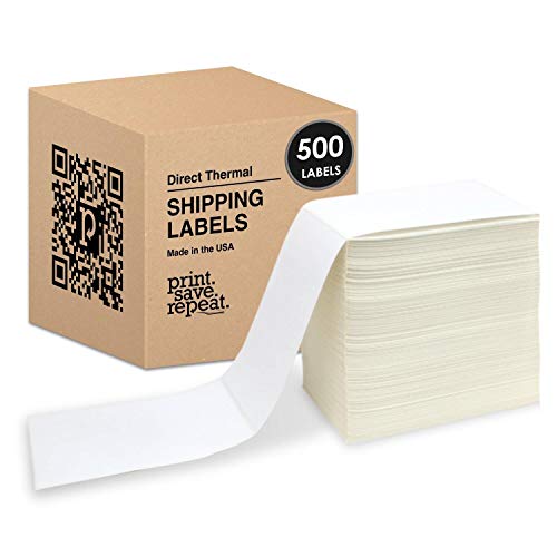 4x6 Direct Thermal Shipping Labels | 500 Labels | Fanfold [1 Stack of 500]
