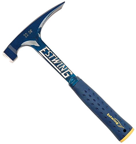 Estwing Bricklayer's/Mason's Hammer - 22 oz Masonary Tool with Forged Steel Construction & Shock Reduction Grip - E6-22BLC