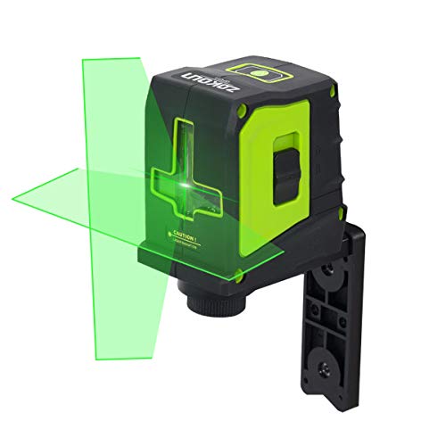 Zokoun Green Laser Level, Self Leveling Cross Line Large Fan Angle 110 Vertical/Horizontal Line with 360° Magnetic Base, Class 2 Standard (GF011G)