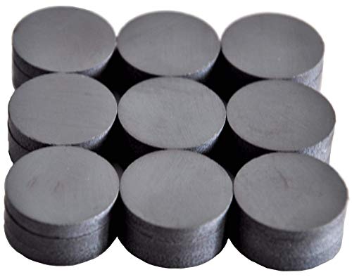 Cutequeen round ceramic industrial ferrite magnets for hobbies,crafts and science (18x4mm-27pcs, black)