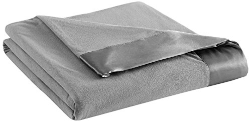 Thermee Micro Flannel Year-Round Sheet Blanket, Slate, King