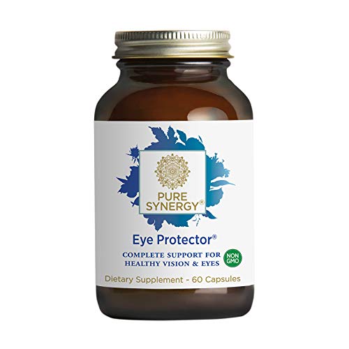 Pure Synergy Eye Protector (60 Capsules) Complete Eye Vitamin w/ Lutein, Zeaxanthin, Bilberry, Astaxanthin