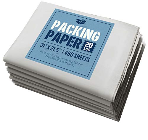 Newsprint Packing Paper: 20 lbs of Unprinted, Clean Newsprint Paper, 31' x 21.5
