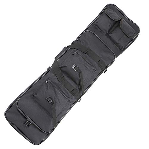 Sutekus 39 Inch Double Rifle Bag Outdoor Tactical Gun Case Integrated Pistol and Magazine Storage Backpack 100CM