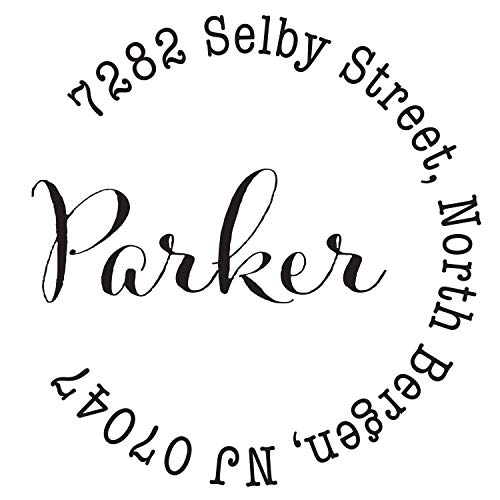 Monogram Address Stamp - MaxMark Self Inking Rubber Stamp (MOAD033-SI) - Customize Online