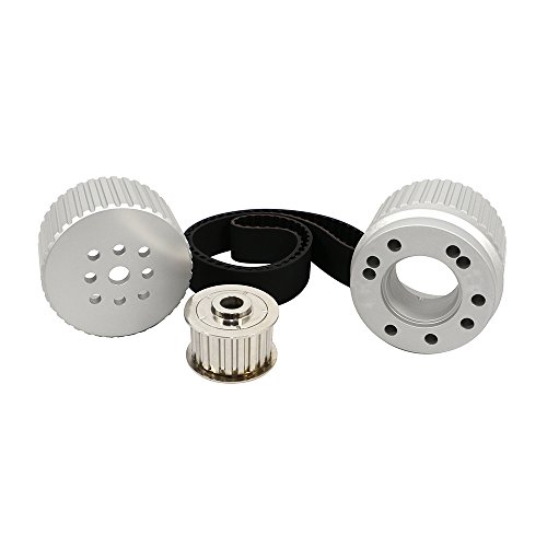 Assault Racing Products 2254KIT for Small Block Ford Billet Aluminum Gilmer Belt Drive Pulley Kit SBF 302 351W