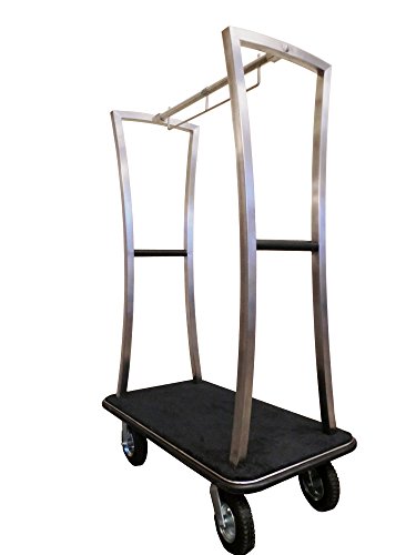 Monarch Carts Stainless Steel Hotel Luggage Cart MCL210S