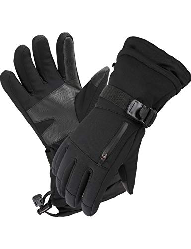 Frlozs Ski & Snow Gloves Waterproof Insulated -30°F 3M Touchscreen Thermal Gloves Motorcycle Warm Winter Gloves for Men & Women Snowmobile Gloves Snowboarding