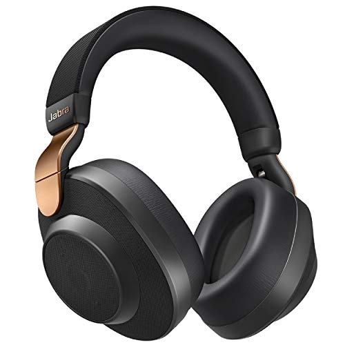 Jabra Elite 85h Wireless Noise-Canceling Headphones, Copper Black – Over Ear Bluetooth Headphones Compatible with iPhone & Android - Built-in Microphone, Long Battery Life - Rain & Water Resistant