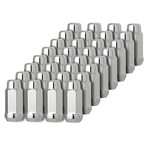 DPAccessories D3318-2305/32 32 Chrome 14x1.5 Closed End XL Bulge Acorn Lug Nuts for Custom Wheels Wheel Lug Nut