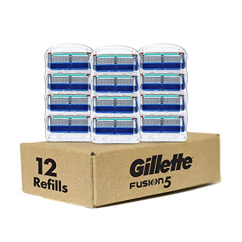 Gillette Fusion Manual Men’s Razor Blade Refills, 12 Count, Mens Razors / Blades