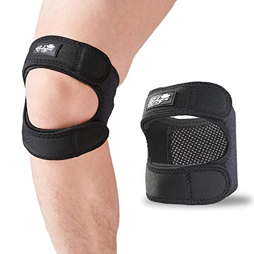 Patellar Tendon Support Strap (Small/Medium), Knee Pain Relief Adjustable Neoprene Knee Strap for Running, Arthritis, Jumper, Tennis Injury Recovery