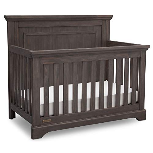 Simmons Kids SlumberTime Paloma 4-in-1 Convertible Baby Crib, Rustic Grey