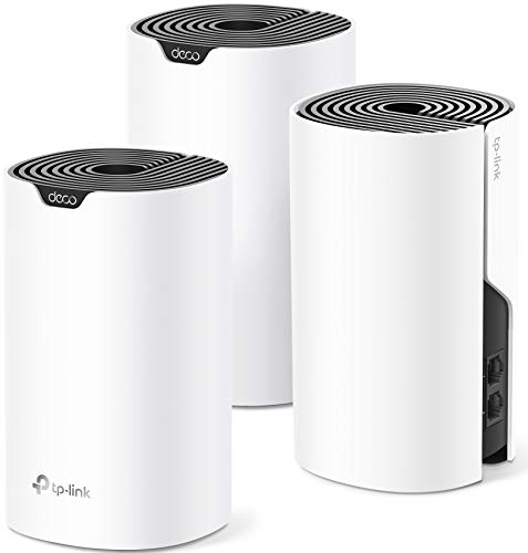 TP-Link Deco Mesh WiFi System (Deco S4) – Up to 5,500 Sq.ft. Coverage, WiFi Router and Extender Replacement, Gigabit Ports,Seamless Roaming, Parental Controls, Works with Alexa, 3-Pack