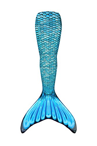 Fin Fun Mermaid Tail Only, Reinforced Tips, NO Monofin, Tidal Teal, Size Youth 6
