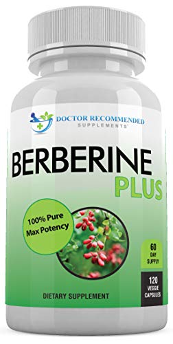 Berberine Plus 1200mg Per Serving - 120 Veggie Capsules Royal Jelly, Supports Glucose Metabolism, Healthy Immune System, Improves Cardiovascular Heart & Gastrointestinal Wellness