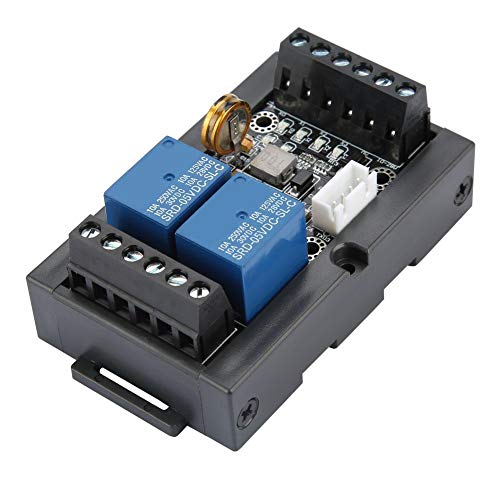 PLC Control Board, Walfront 1PC PLC Industrial Control Board FX1N-06MR Programmable Logic Controller Relay Delay Module with Shell Built-In Timing Circuit