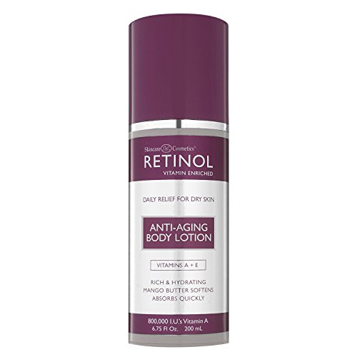 Retinol Anti-Aging Body Lotion – Corrective & Preventative Relief For Dry Skin With The Original Retinol – Luxurious Treatment Smooths Dry, Flaky Skin w/ Botanical Moisturizers & Vitamin A
