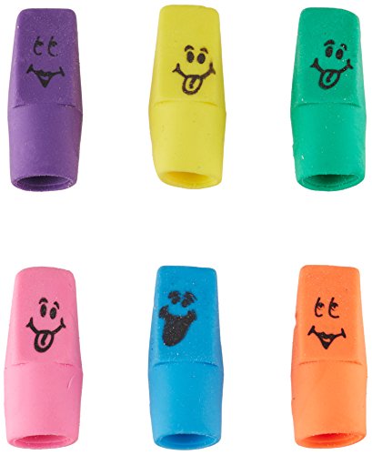 Funny Face Cap Erasers (1-Pack of 144)