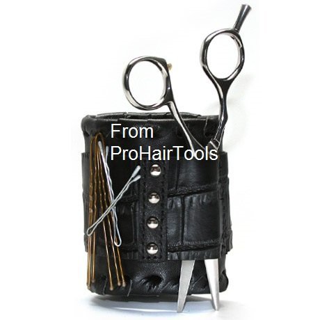 Salon Armor Magnetic Leather Wristband Size (Small/Med) for Hair Stylists, Barbers & Makeup Artists in Black + Free YS Park Chignon Clips ($13 Value) from ProHairTools