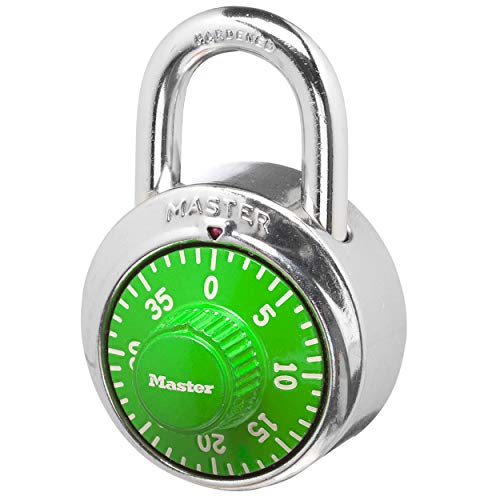 Master Lock 1505D Locker Lock Combination Padlock, 1 Pack, Assorted Colors