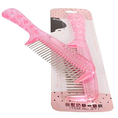 HIAYSAN Professional Steel Needle Hair Extension Wig Brush Comb (2 pieces)