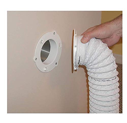 Dryer Dock The Original Dryer Vent Quick Release - Two-Piece Dryer Hose Quick-Connect, Twist & Lock Tight, Fits 4 Inch Tubes
