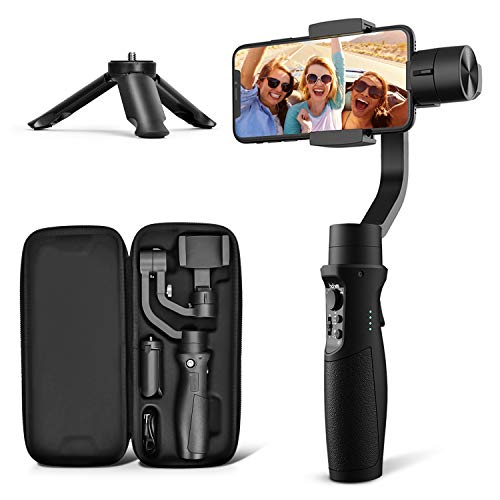 3-Axis Gimbal Stabilizer for iPhone 11 PRO MAX X XR XS Smartphone Vlog Youtuber Live Video Record with Sport Inception Mode Face Object Tracking Motion Time-Lapse - Hohem iSteady Mobile Plus