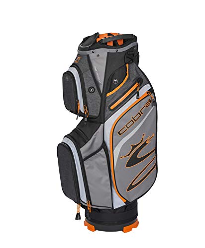 Cobra Golf 2020 Ultralight Cart Bag (Quiet Shade-Vibrant Orange), 909403, One Size
