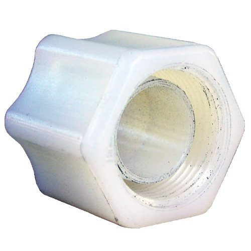 LASCO 19-5203 Compression Fitting with Integral Sleeve Nut and 1/4-Inch OD, Nylon, White/Clear