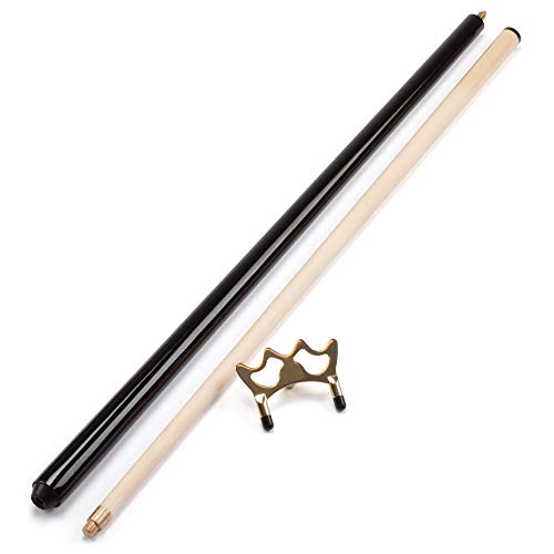 GSE Games & Sports Expert 2-Piece Pool Cue Stick with Brass Screw-on Bridge Head. Billiards Pool Cue Accessory
